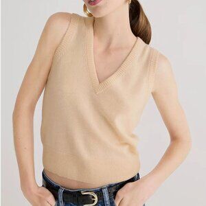 J.Crew Cashmere V neck sweater vest M